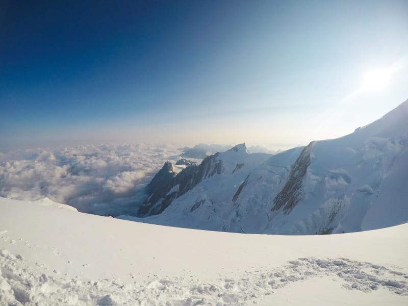 Montée à Bellevue depuis Bionnassay - Bionnassay