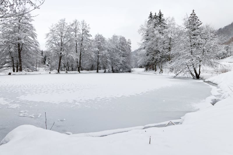Pradeaux-dam op sneeuwschoenen via Ronzières - Les Pradeaux