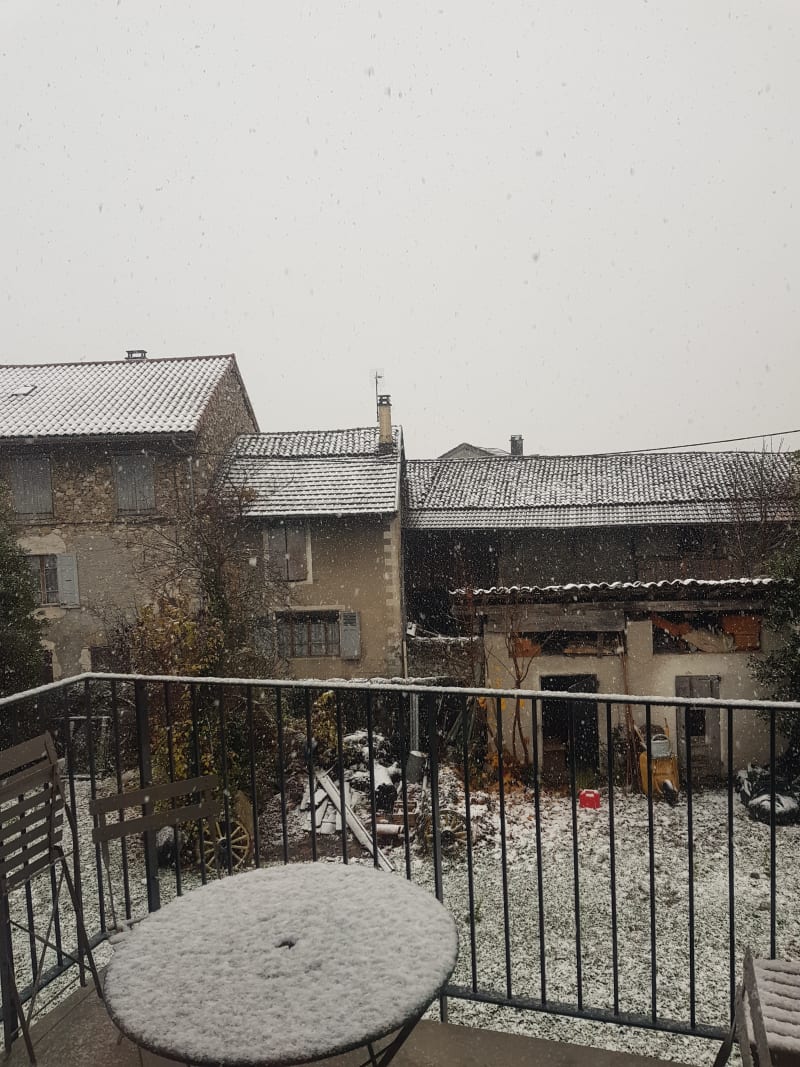 Les flocons au Chateau du Touvet - Le Touvet