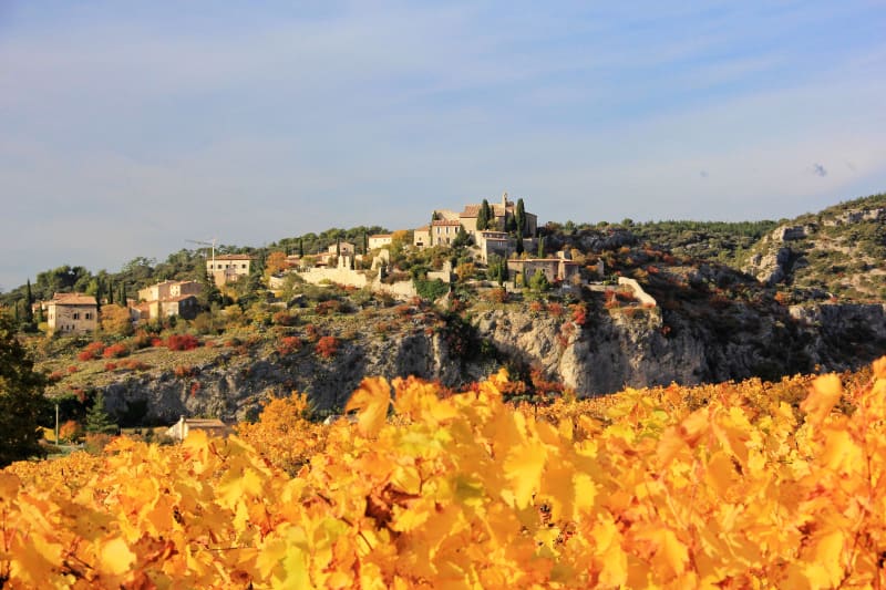 Boucle dans les vignes de Méthamis - Méthamis