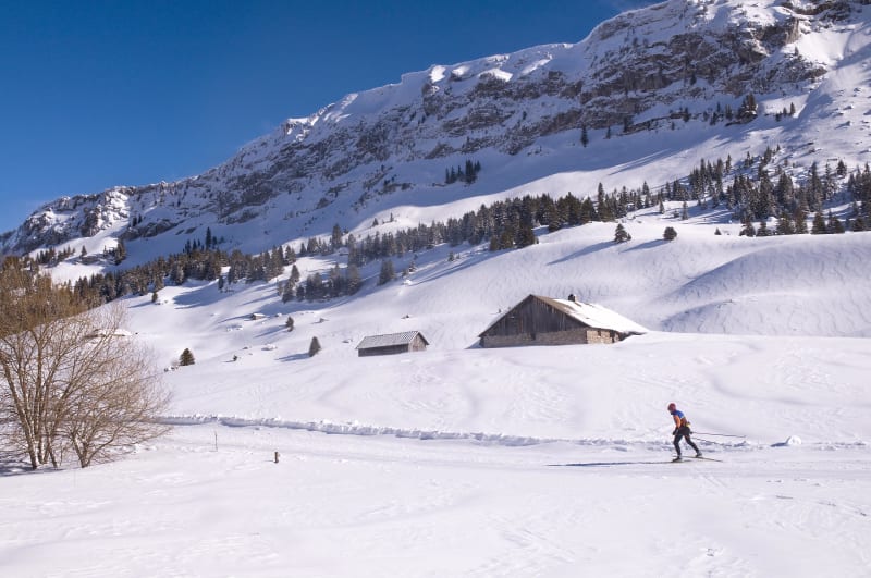 Dran Plain Loop in de winter - Le Petit-Bornand-les-Glières