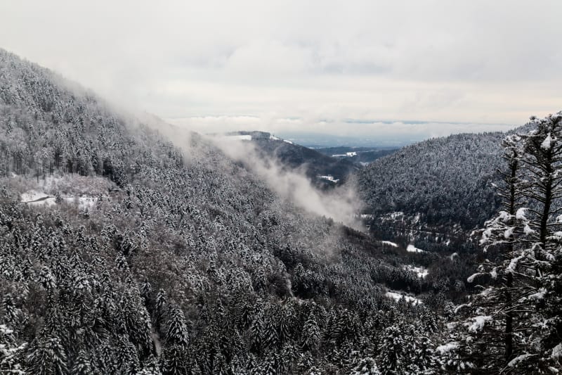 Ballon d'Alsace et vue plongeante sur les Vosges - Saint-Maurice-sur-Moselle