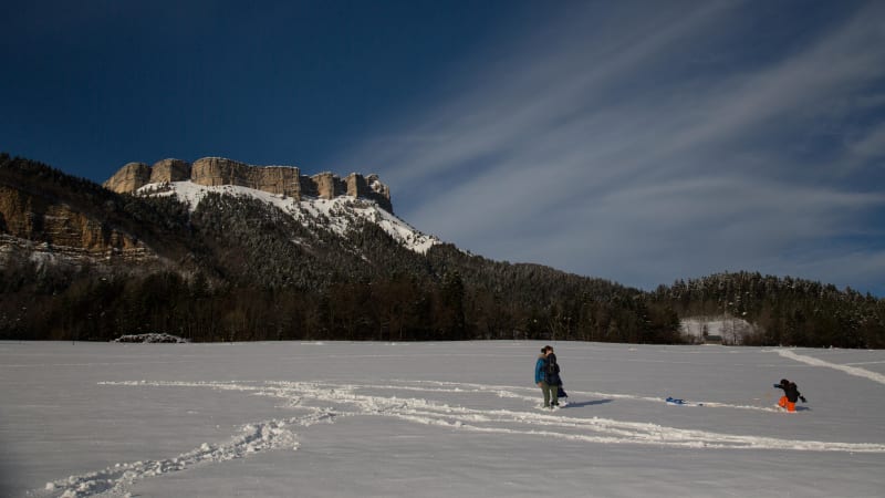 Boucle blanche de Montjalat et vue sur Chamechaude - Le Sappey-en-Chartreuse