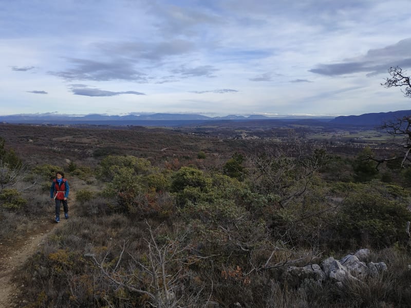Randonnée entre Forcalquier et les Ybourgues. - Forcalquier