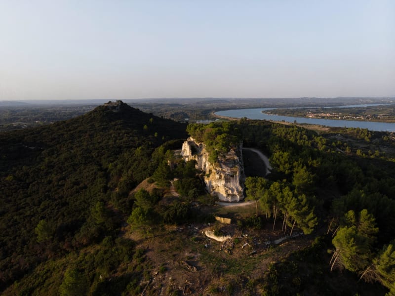 Randonnée avec vue à l'Abbaye et l'Aiguille - Beaucaire