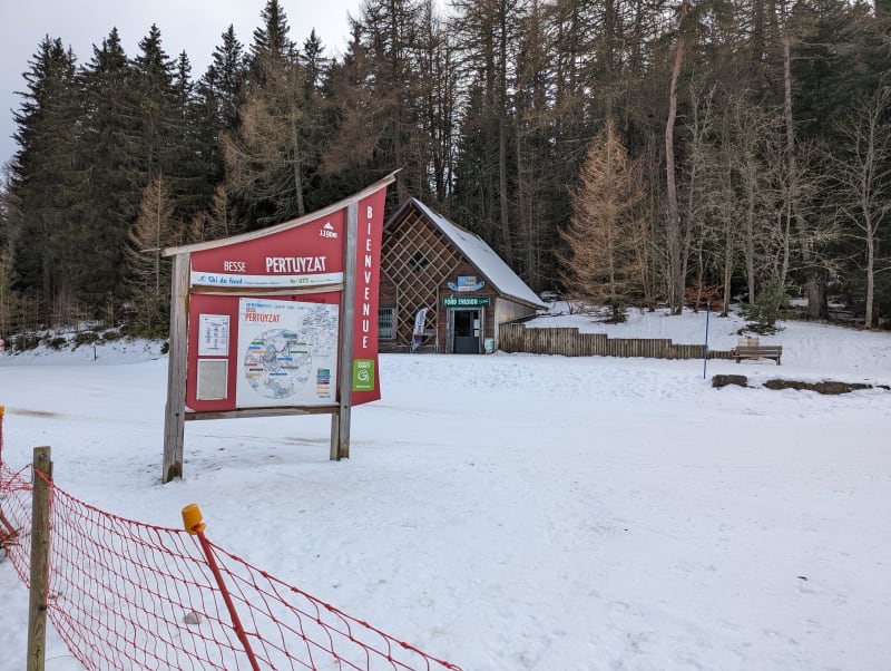 Balade blanche sur le Puy de Pertuyzat, Le Buron - Besse