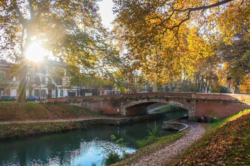 Le canal du midi de Toulouse Matabiau - Toulouse