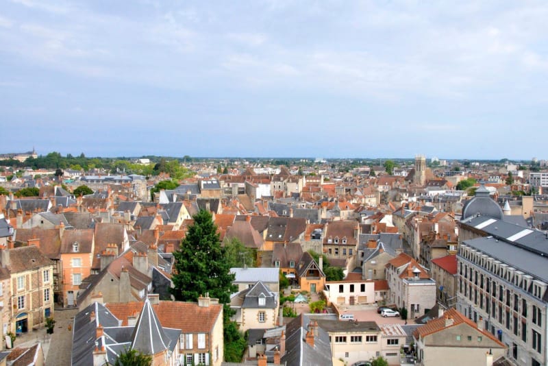 Traversée de Moulins par les berges de l'Allier - Moulins