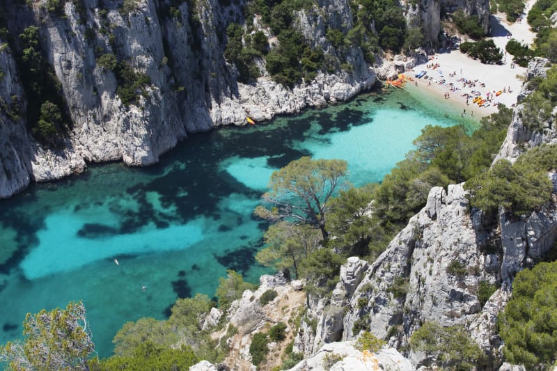 Wandelen in de calanques naar het uitkijkpunt En-Vau - Cassis