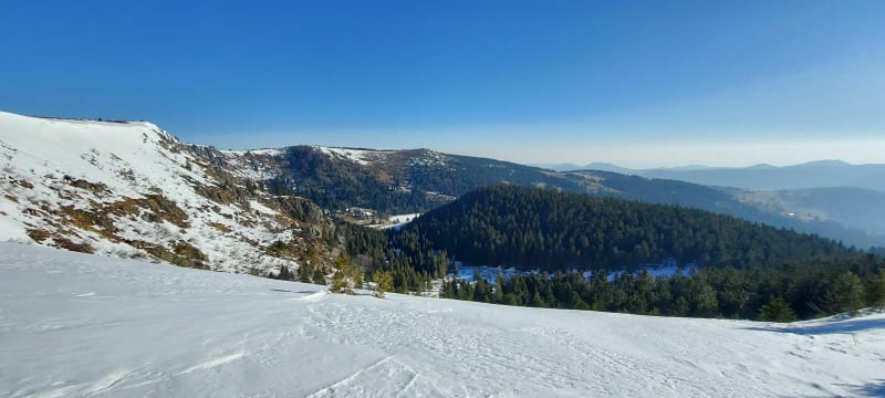 Le Tanet, les Hauts Fourneaux et Lac Vert en Hiver - Soultzeren