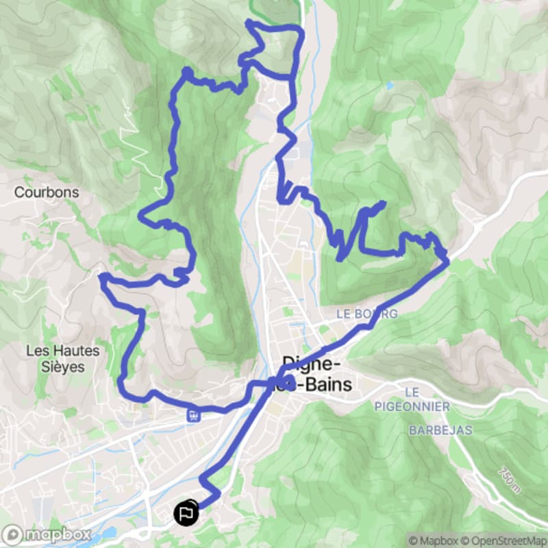 Parcours de verif - dénivelé Pierre - Digne-les-Bains