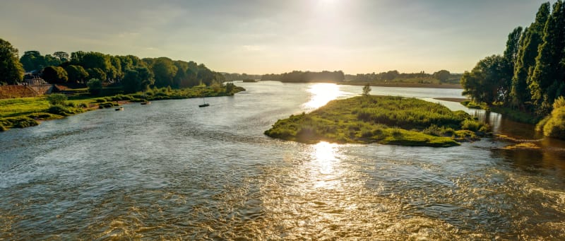 Scintillante Loire et promenade sur ses berges - Retournac