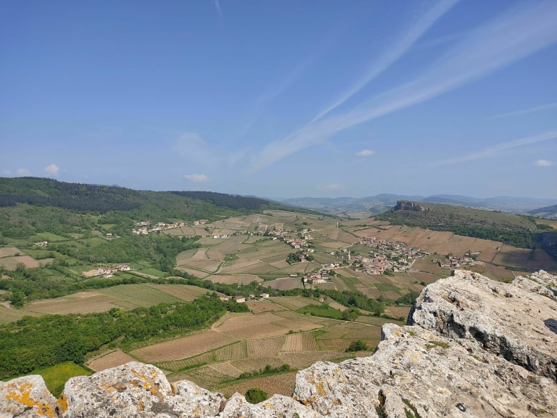 Parcours de l'antenne de Cenve et des deux roches - Davayé