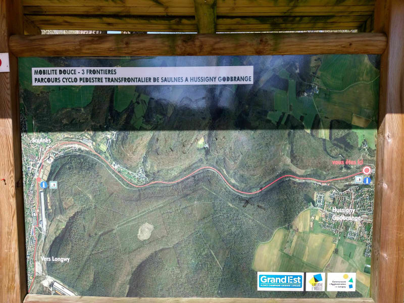 Piste cyclo pédestre de Hussigny à Hersserange - Hussigny-Godbrange