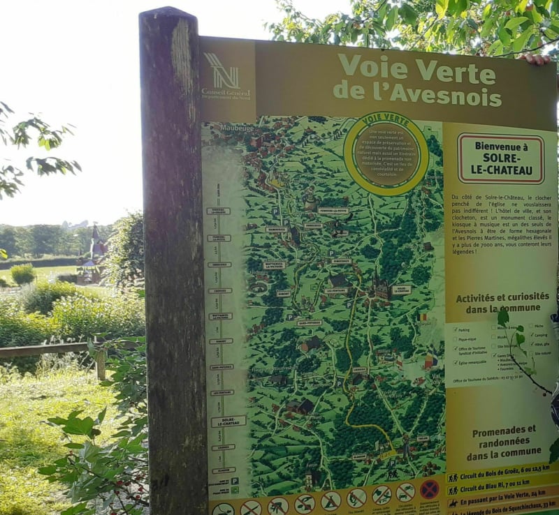 Une partie de la voie verte en avesnois - Glageon