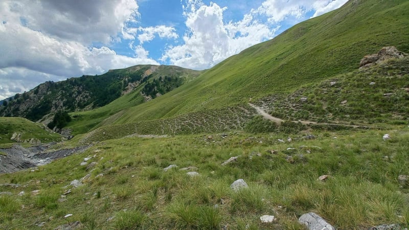 Vallon de Salso Moreno dans la haute Tinée (Mercantour). - Saint-Dalmas-le-Selvage