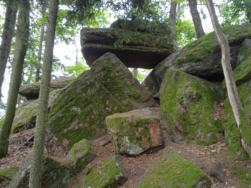Montée à la table des Druides haut dessus de Pfaffenheim - Pfaffenheim