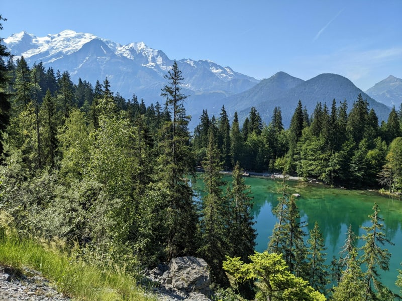 Le lac Vert depuis la Côte/Servoz - Servoz