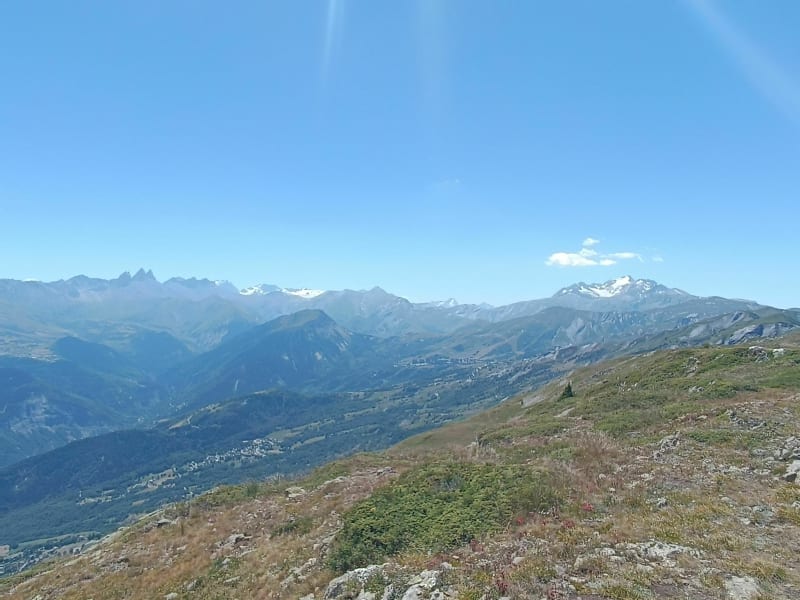 La croix du grand Châtelard depuis pierre brune - Jarrier