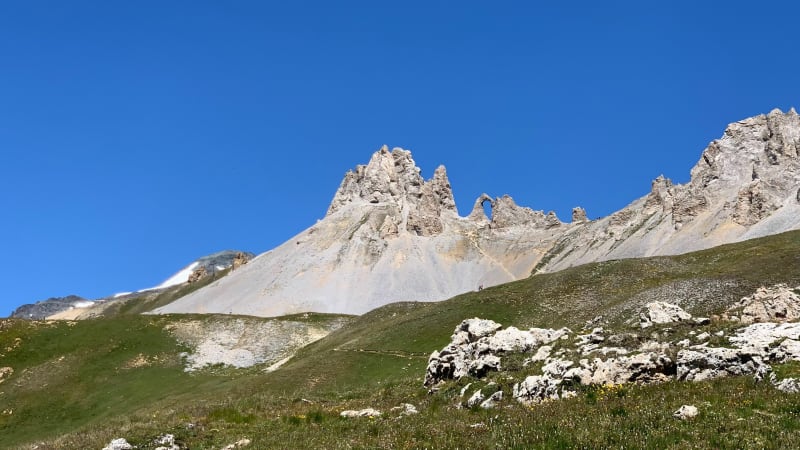 Tignes - Les Condus - Aiguille Percée - Afdaling naar het meer - Tignes