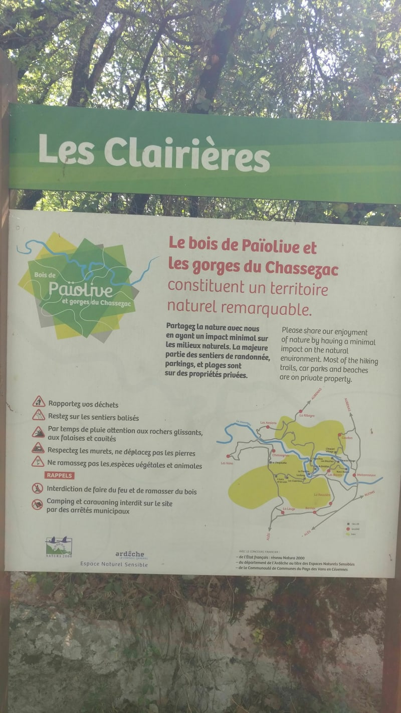 Circuit du sentier du bois de Païolive - Les Vans