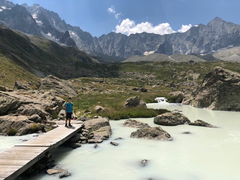 Lac de la Douche, vóór de Arsine-pas - Le Monêtier-les-Bains