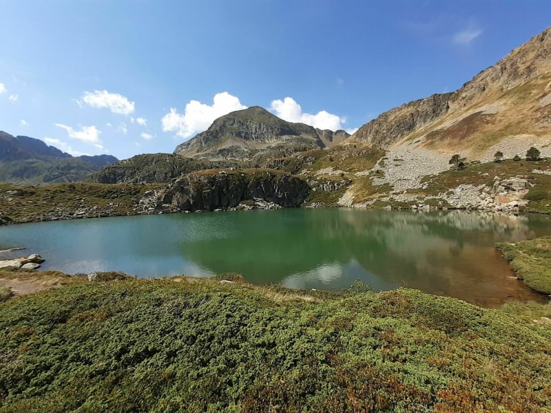 Refuge du Rulhe par les étangs de Fontargente et l'Estagnol - Aston