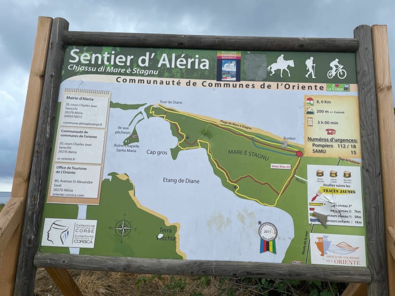 Sentier de la mer à l’étang de Diane - Aléria