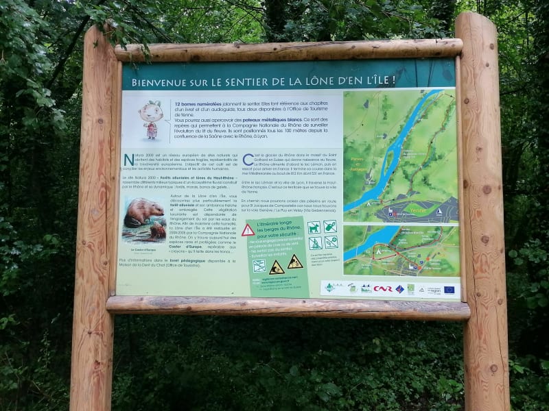 Sentier de la lône d'en l'île - Yenne