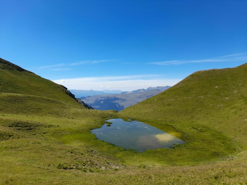 Col de forcle au mont Jovet par les crêtes depuis p village - La Plagne-Tarentaise
