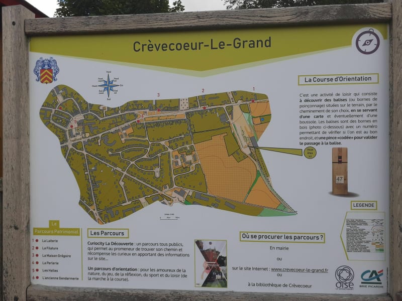 Boucle autour de Crevecoeur Le Grand - Crèvecœur-le-Grand