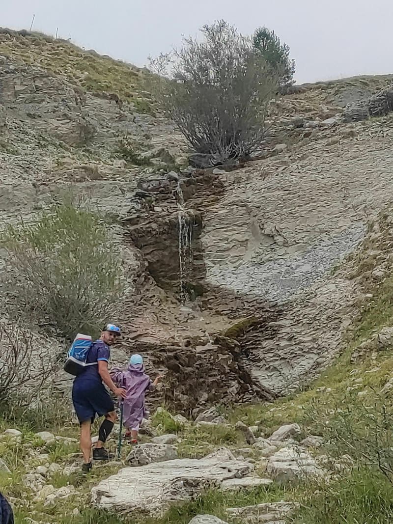 La cascade de la Souloise depuis le pont de Villard - Le Dévoluy