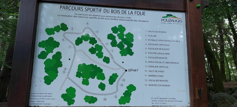 Parcours santé et sentier nature au bois de la Folie - Pouzauges
