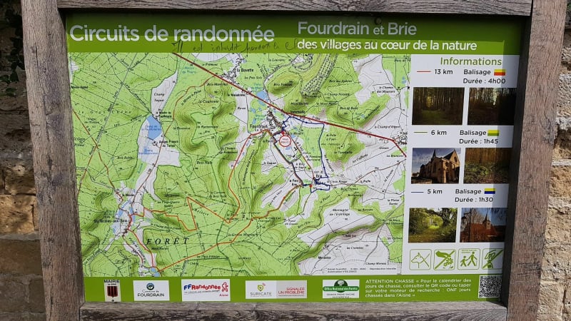 Circuit  en Forêt de Saint Gobain - Fourdrain