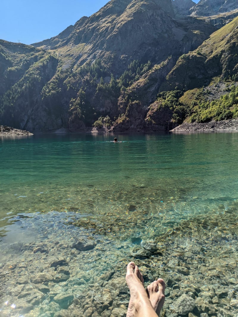 Lake Lauvitel met het gezin uit Danchère - Vénosc, Les Deux Alpes