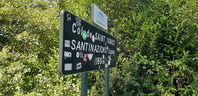 Sare richting Ascain via de St-Ignace-pas - Sare