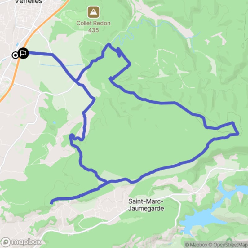 Sortie Venelles-plateau de St Marc-Tour de César avec Jérémy - Venelles