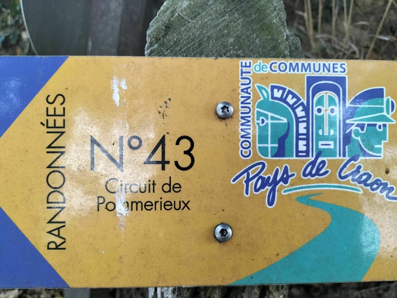 Circuit de randonnée n°43 sur Pommerieux - Pommerieux
