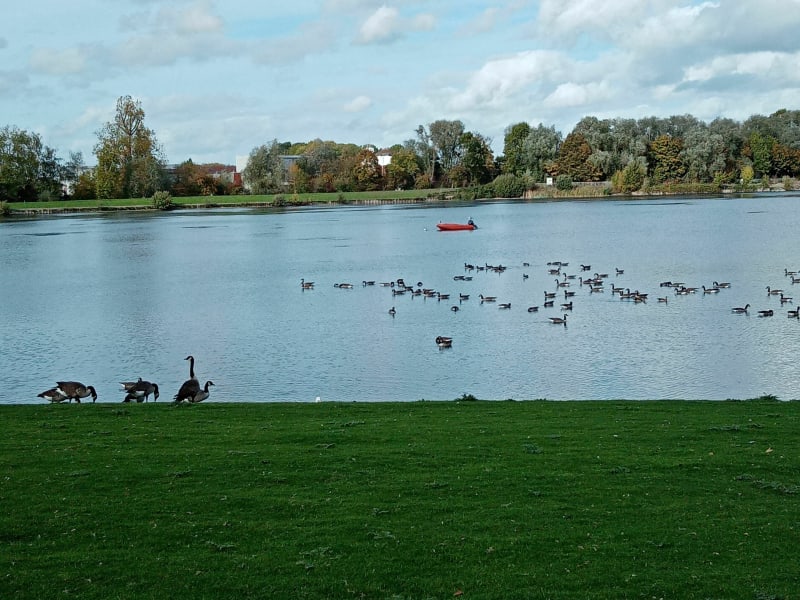 Centre ville d'Armentières-base nautique des Prés du Hem - Armentières