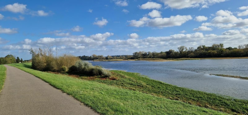 Promenade en bord de Loire - Saint Benoit sur Loire