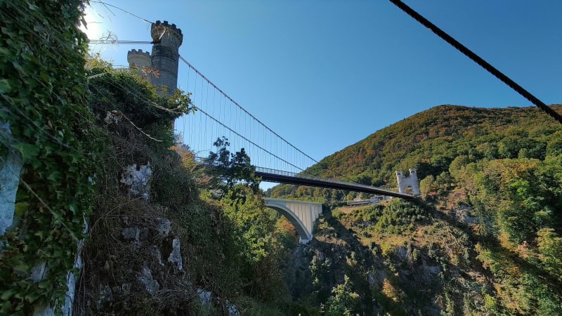 Le pont de la Caille à Allonzier-la-Caille en VTC - Allonzier-la-Caille