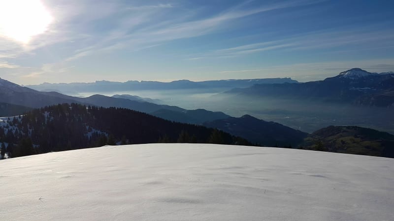 Le plateau de Pipay en raquettes - Theys