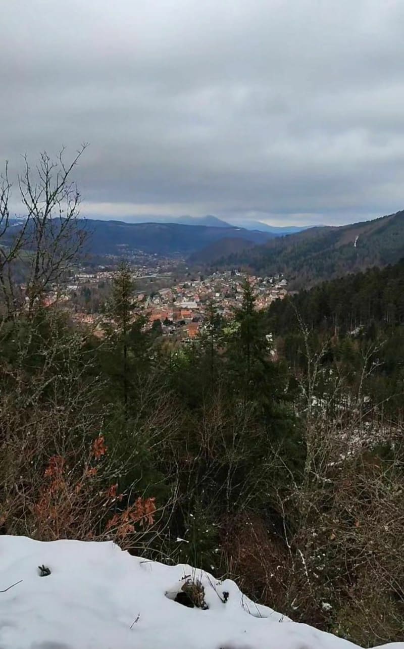 Course à pied avec vue sur la vallée de la Bruche - Rothau