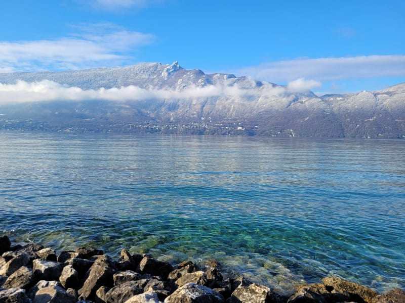 Meer van Bourget, strand van Aix naar strand van Lido - Aix-les-Bains
