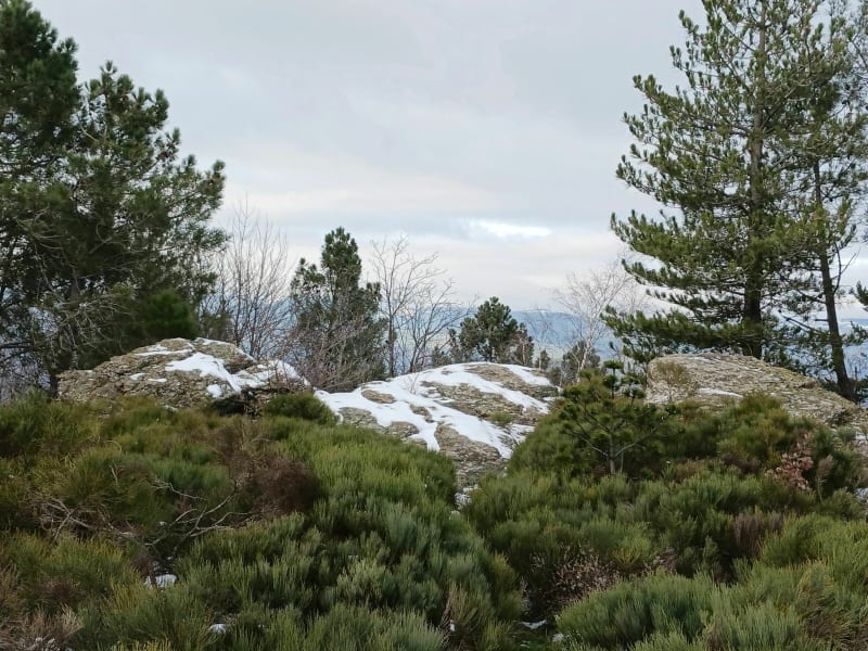 Roche Martin avec la neige - Rive de Gier