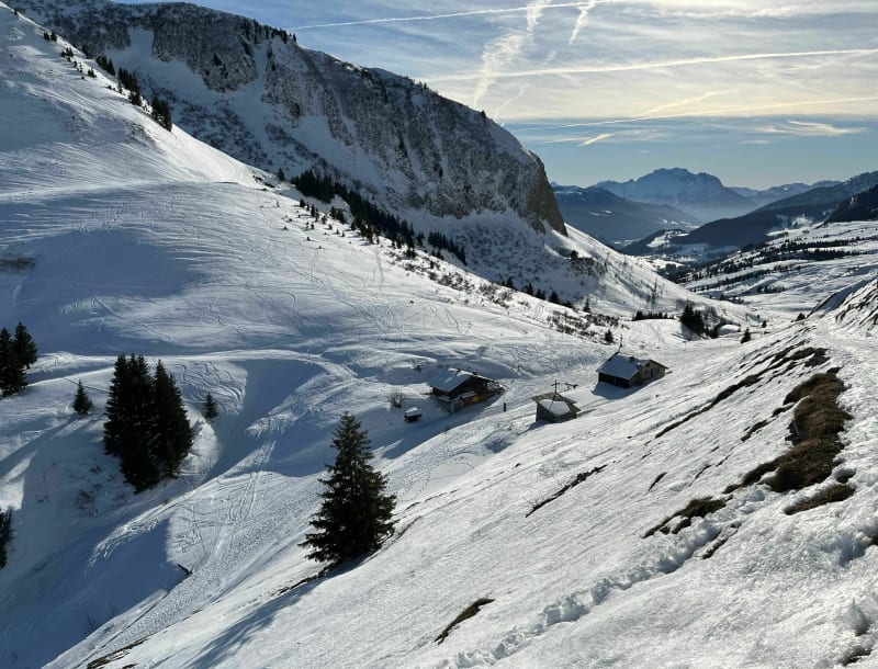 Le col de la colombière depuis le venay - Le Grand-Bornand