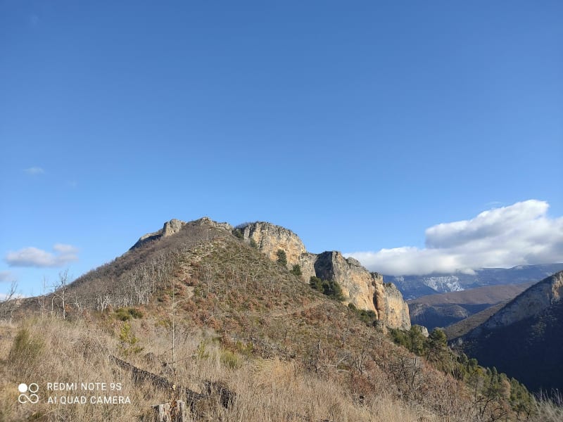 Rocher de Neuf Heures depuis Dignes - Digne-les-Bains