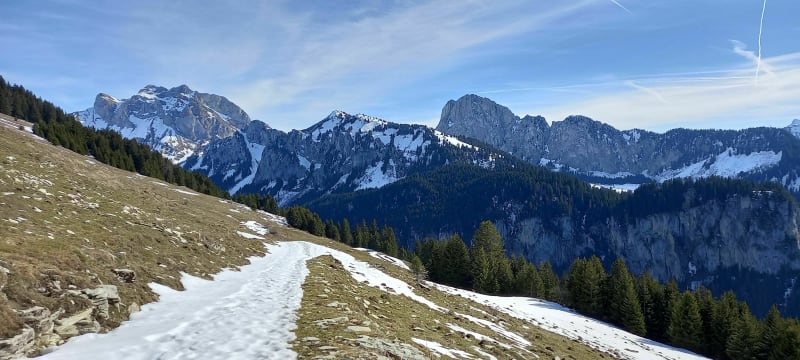 Alpages de Semy hivernal, en raquettes - Vacheresse
