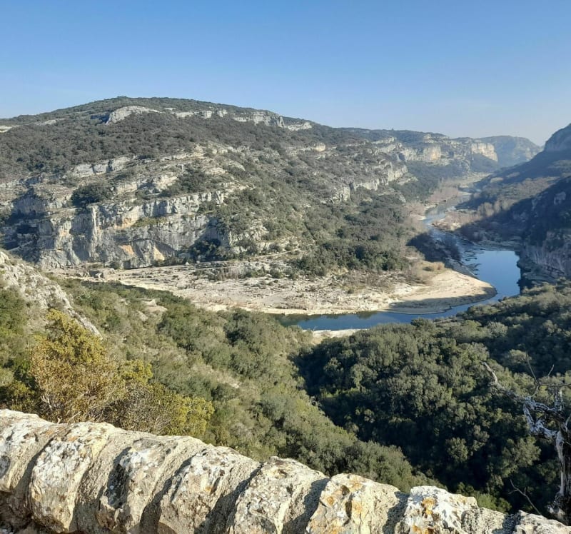 La Baume depuis Poulx - Poulx