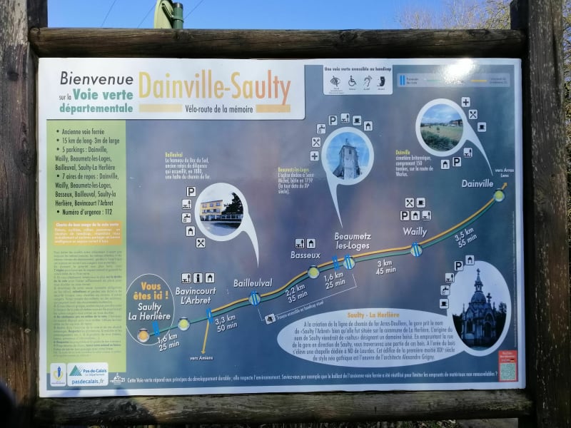 Voie verte de Dainville à Saulty, depuis La Herlière - La Herlière